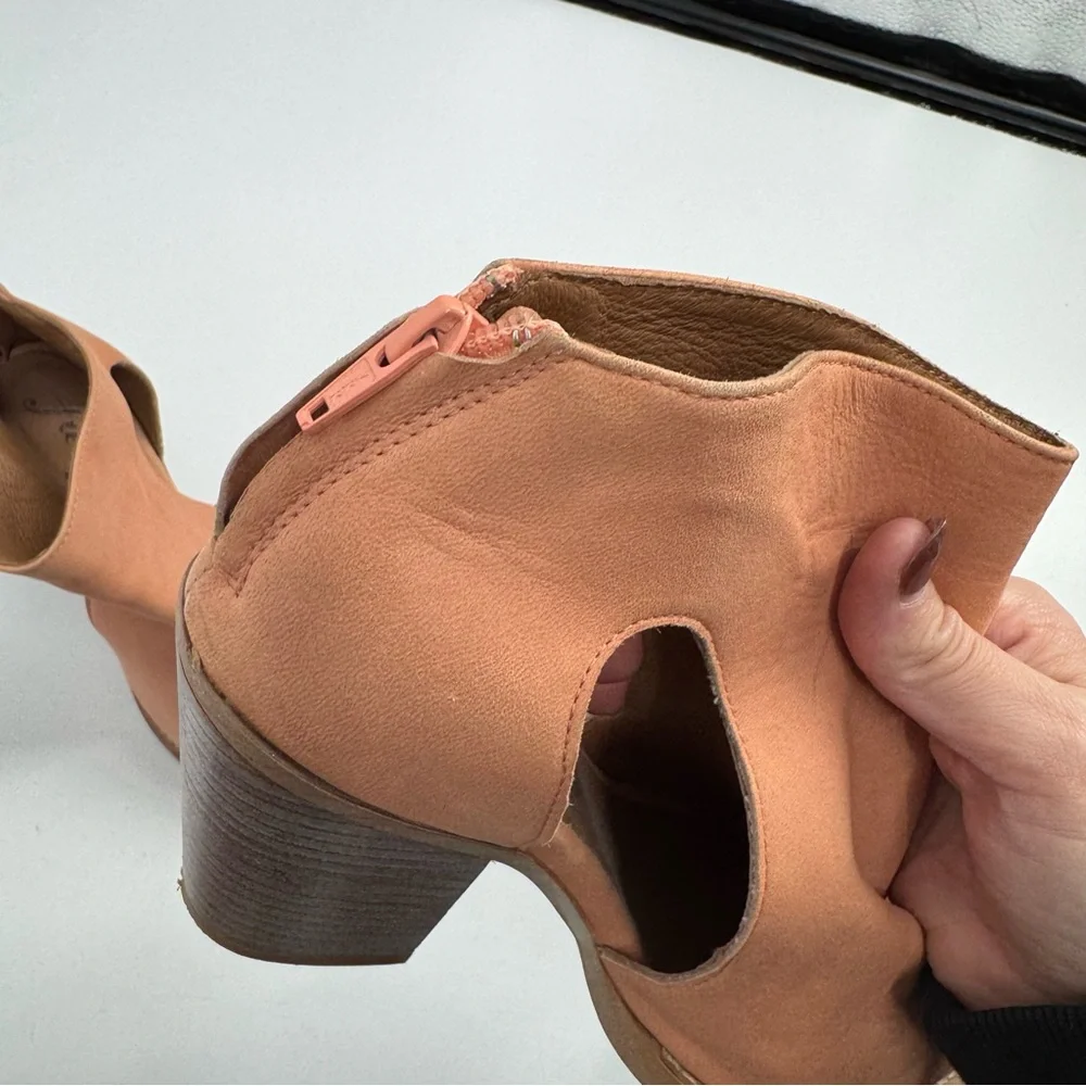 Free People Wilder Bootie in Peach